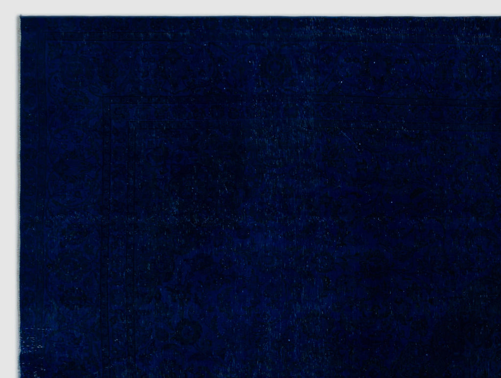 Blue Over Dyed Vintage XLarge Rug 9'3'' x 12'2'' ft 283 x 371 cm