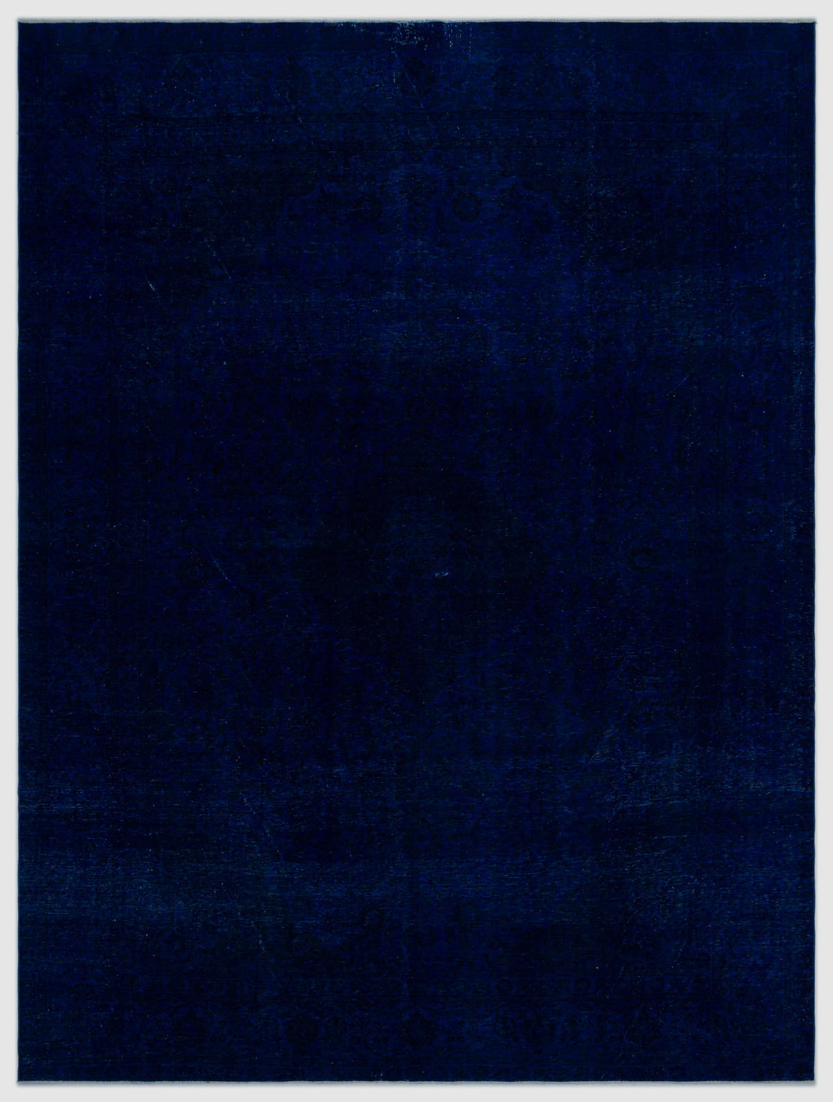 Blue Over Dyed Vintage XLarge Rug 9&#39;3&#39;&#39; x 12&#39;2&#39;&#39; ft 283 x 371 cm
