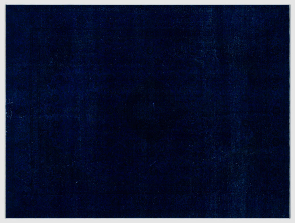 Blue Over Dyed Vintage XLarge Rug 9'3'' x 12'2'' ft 283 x 371 cm