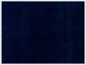 Blue Over Dyed Vintage XLarge Rug 9'3'' x 12'2'' ft 283 x 371 cm