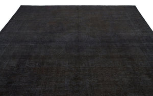 Gray Over Dyed Vintage XLarge Rug 9'11'' x 12'4'' ft 303 x 377 cm