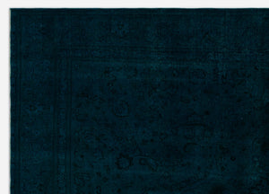 Turquoise  Over Dyed Vintage XLarge Rug 9'3'' x 12'8'' ft 281 x 385 cm