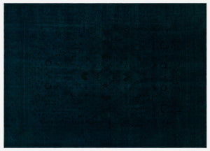 Turquoise  Over Dyed Vintage XLarge Rug 9'3'' x 12'8'' ft 281 x 385 cm