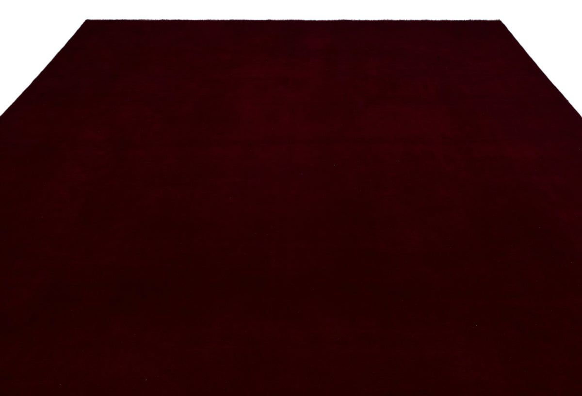 Red Over Dyed Vintage XLarge Rug 10&#39;2&#39;&#39; x 14&#39;5&#39;&#39; ft 311 x 440 cm