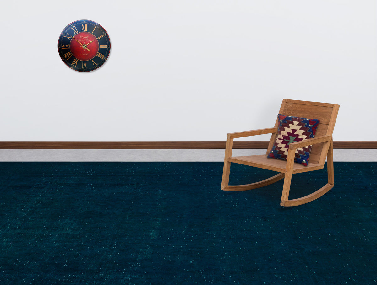 Turquoise  Over Dyed Vintage XLarge Rug 9&#39;9&#39;&#39; x 12&#39;12&#39;&#39; ft 296 x 396 cm