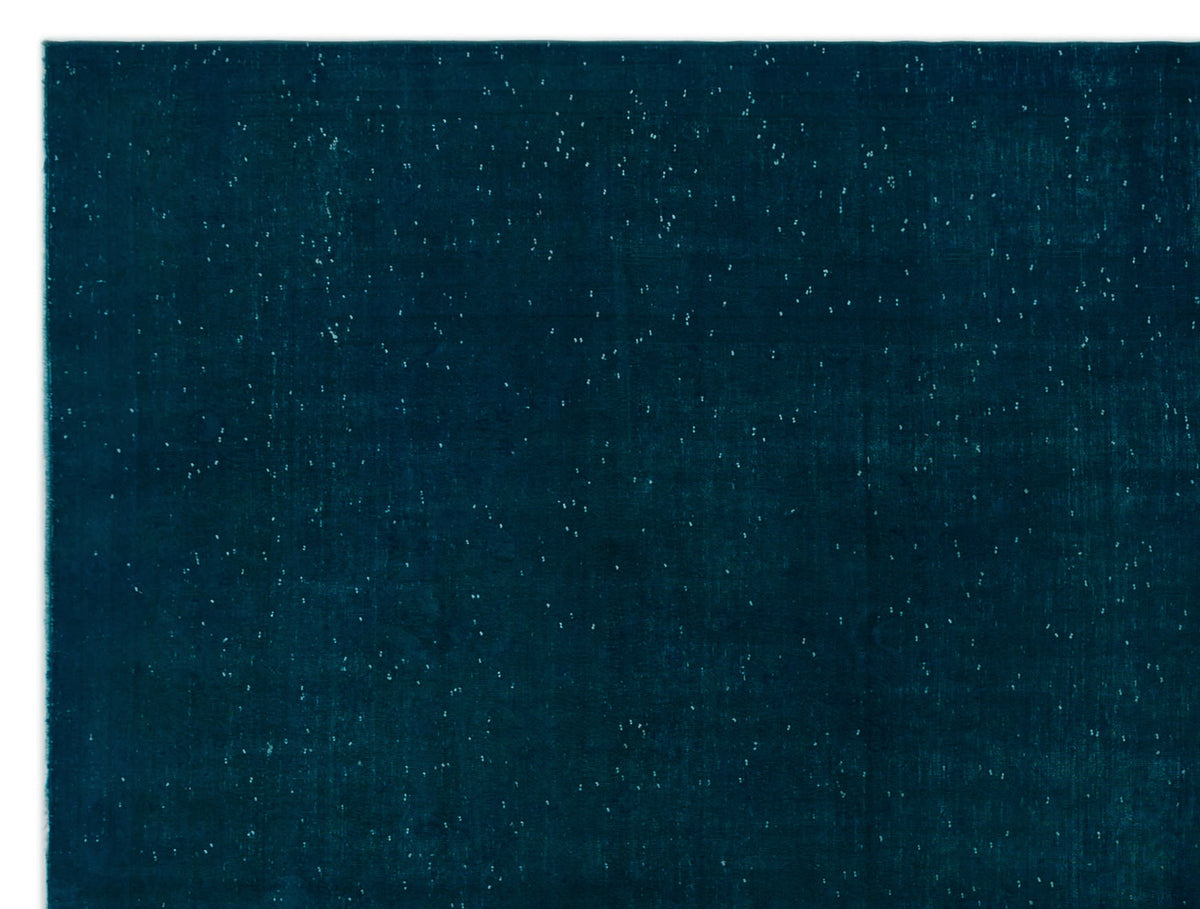 Turquoise  Over Dyed Vintage XLarge Rug 9&#39;9&#39;&#39; x 12&#39;12&#39;&#39; ft 296 x 396 cm