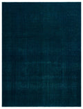 Turquoise  Over Dyed Vintage XLarge Rug 9'9'' x 12'12'' ft 296 x 396 cm