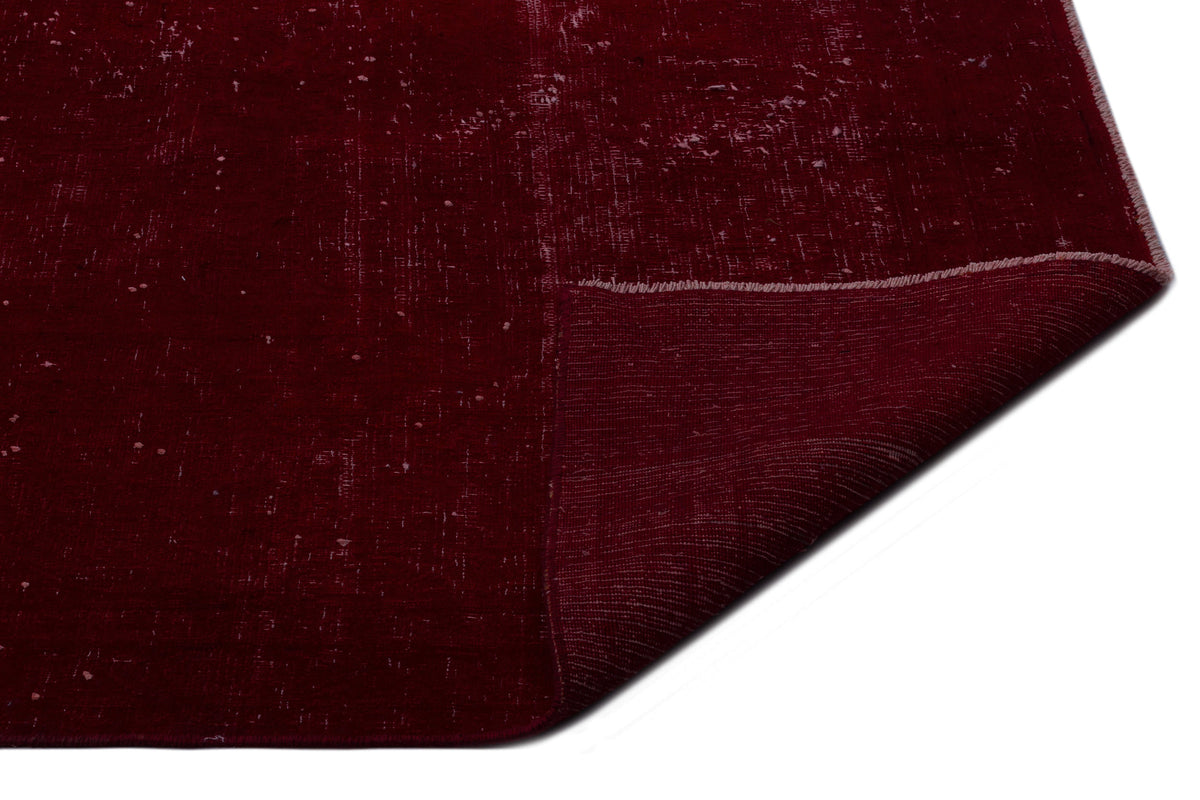 Red Over Dyed Vintage XLarge Rug 9&#39;5&#39;&#39; x 12&#39;12&#39;&#39; ft 288 x 396 cm