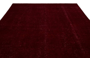 Red Over Dyed Vintage XLarge Rug 9'5'' x 12'12'' ft 288 x 396 cm