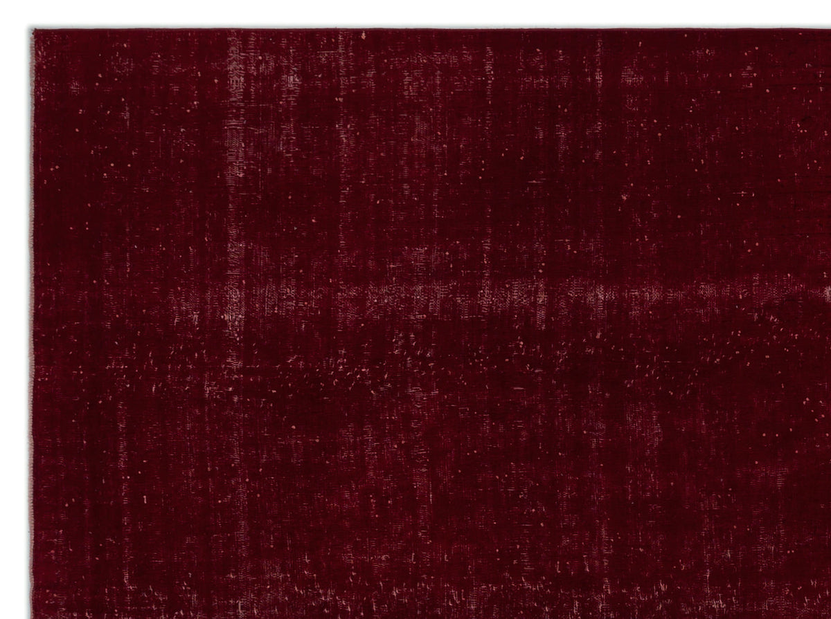 Red Over Dyed Vintage XLarge Rug 9&#39;5&#39;&#39; x 12&#39;12&#39;&#39; ft 288 x 396 cm
