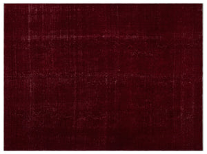 Red Over Dyed Vintage XLarge Rug 9'5'' x 12'12'' ft 288 x 396 cm