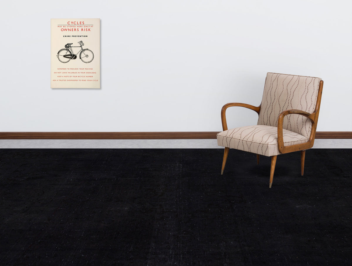 Gray Over Dyed Vintage XLarge Rug 9&#39;7&#39;&#39; x 12&#39;10&#39;&#39; ft 292 x 392 cm