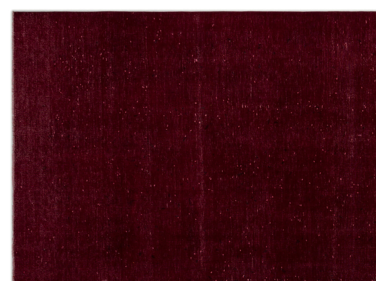 Red Over Dyed Vintage XLarge Rug 9&#39;7&#39;&#39; x 12&#39;12&#39;&#39; ft 293 x 395 cm