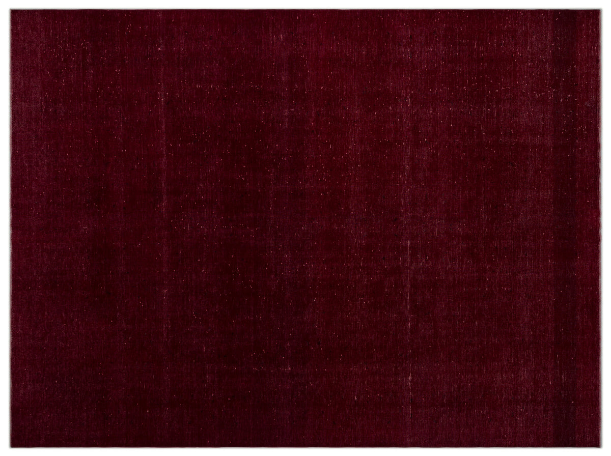 Red Over Dyed Vintage XLarge Rug 9&#39;7&#39;&#39; x 12&#39;12&#39;&#39; ft 293 x 395 cm