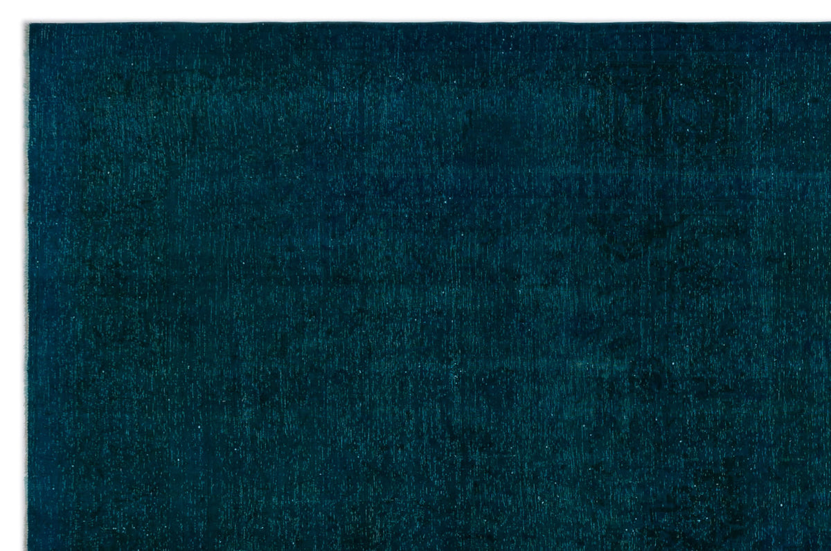 Turquoise  Over Dyed Vintage XLarge Rug 9&#39;2&#39;&#39; x 13&#39;9&#39;&#39; ft 279 x 420 cm
