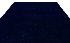 Blue Over Dyed Vintage XLarge Rug 9'4'' x 13'4'' ft 284 x 407 cm