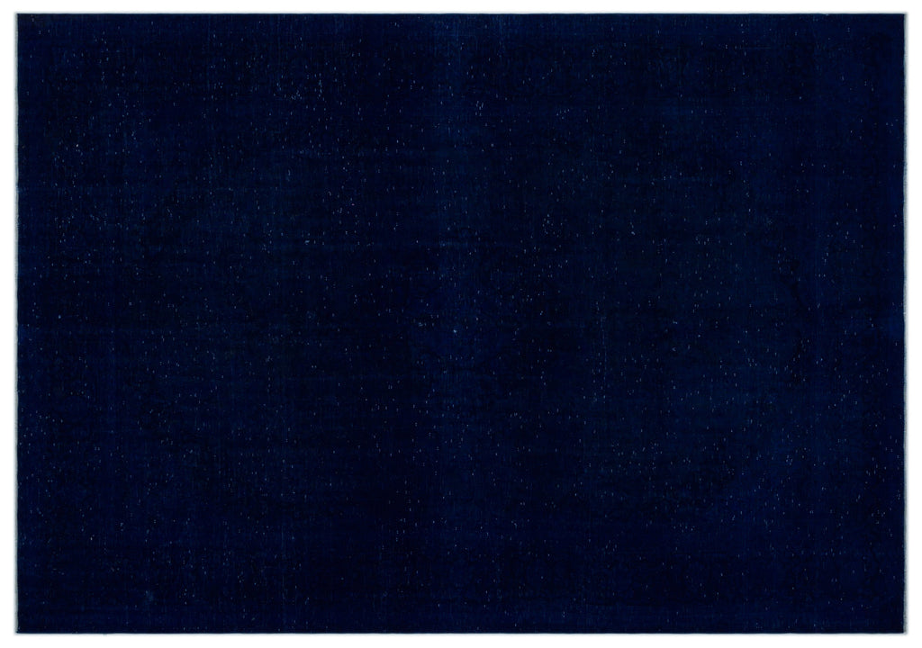 Blue Over Dyed Vintage XLarge Rug 9'4'' x 13'4'' ft 284 x 407 cm