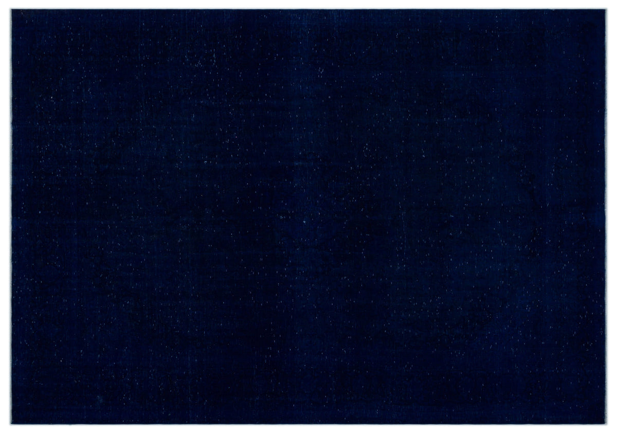 Blue Over Dyed Vintage XLarge Rug 9&#39;4&#39;&#39; x 13&#39;4&#39;&#39; ft 284 x 407 cm