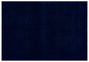 Blue Over Dyed Vintage XLarge Rug 9'4'' x 13'4'' ft 284 x 407 cm