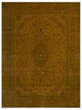 Yellow Over Dyed Vintage XLarge Rug 10'0'' x 13'7'' ft 305 x 413 cm
