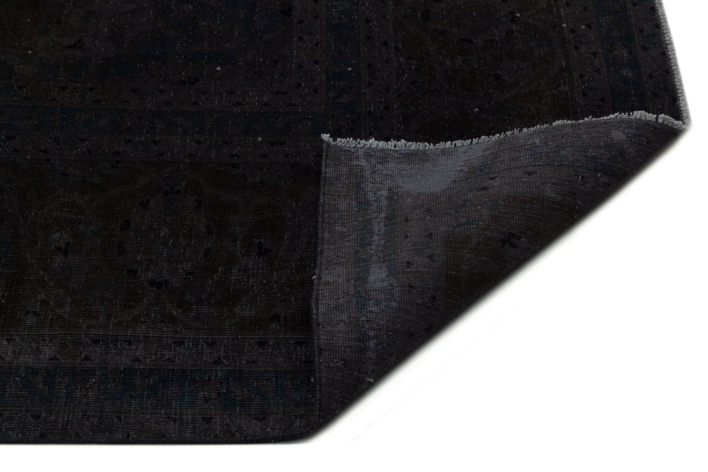 Black Over Dyed Vintage XLarge Rug 9'8'' x 12'11'' ft 295 x 394 cm