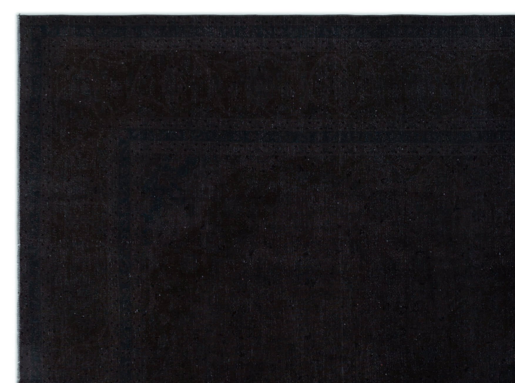 Black Over Dyed Vintage XLarge Rug 9'8'' x 12'11'' ft 295 x 394 cm