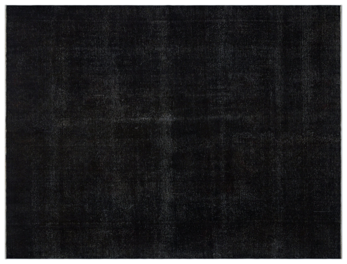 Black Over Dyed Vintage XLarge Rug 9&#39;11&#39;&#39; x 12&#39;10&#39;&#39; ft 303 x 392 cm