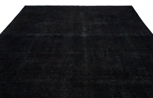 Black Over Dyed Vintage XLarge Rug 9'11'' x 12'10'' ft 303 x 392 cm