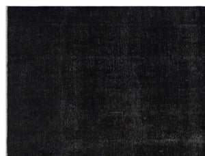 Black Over Dyed Vintage XLarge Rug 9'11'' x 12'10'' ft 303 x 392 cm