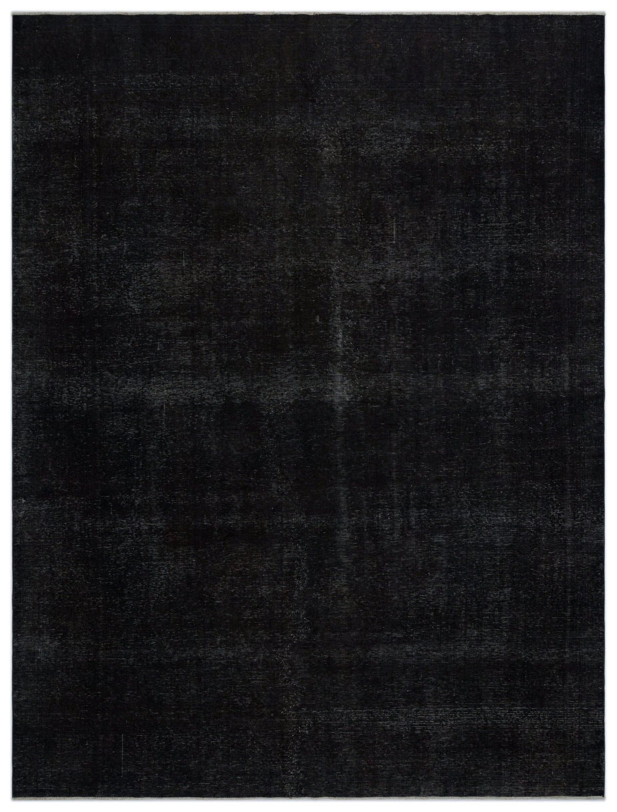 Black Over Dyed Vintage XLarge Rug 9&#39;11&#39;&#39; x 12&#39;10&#39;&#39; ft 303 x 392 cm