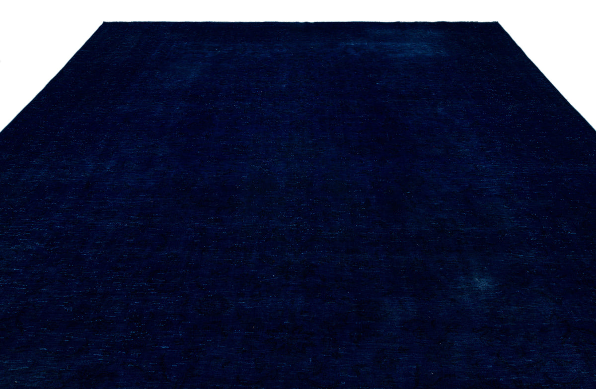 Blue Over Dyed Vintage XLarge Rug 9&#39;10&#39;&#39; x 13&#39;8&#39;&#39; ft 299 x 416 cm