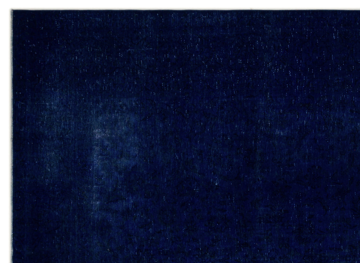 Blue Over Dyed Vintage XLarge Rug 9&#39;10&#39;&#39; x 13&#39;8&#39;&#39; ft 299 x 416 cm