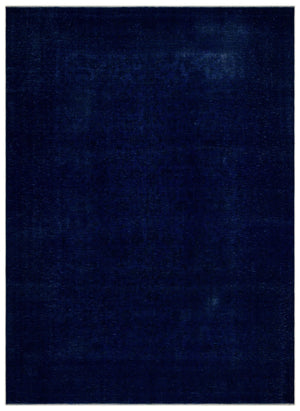 Blue Over Dyed Vintage XLarge Rug 9'10'' x 13'8'' ft 299 x 416 cm