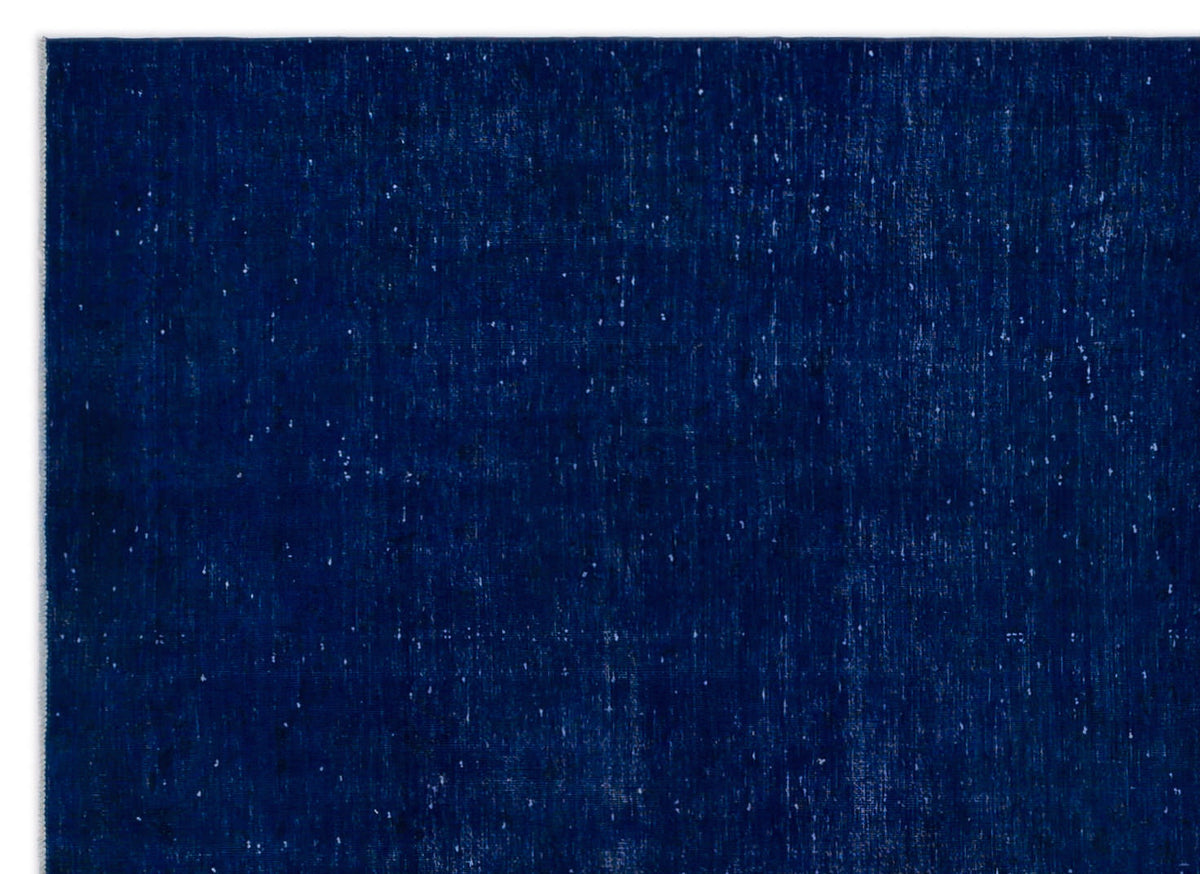 Blue Over Dyed Vintage XLarge Rug 7&#39;11&#39;&#39; x 11&#39;2&#39;&#39; ft 241 x 340 cm