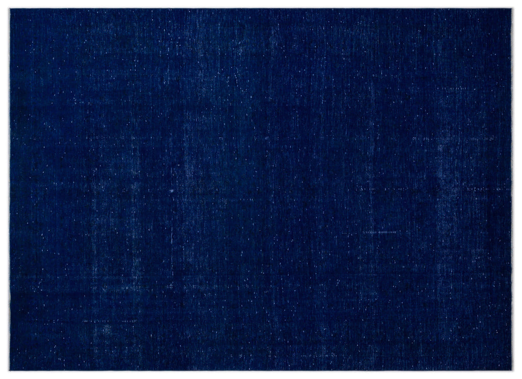 Blue Over Dyed Vintage XLarge Rug 7'11'' x 11'2'' ft 241 x 340 cm