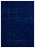 Blue Over Dyed Vintage XLarge Rug 7'11'' x 11'2'' ft 241 x 340 cm