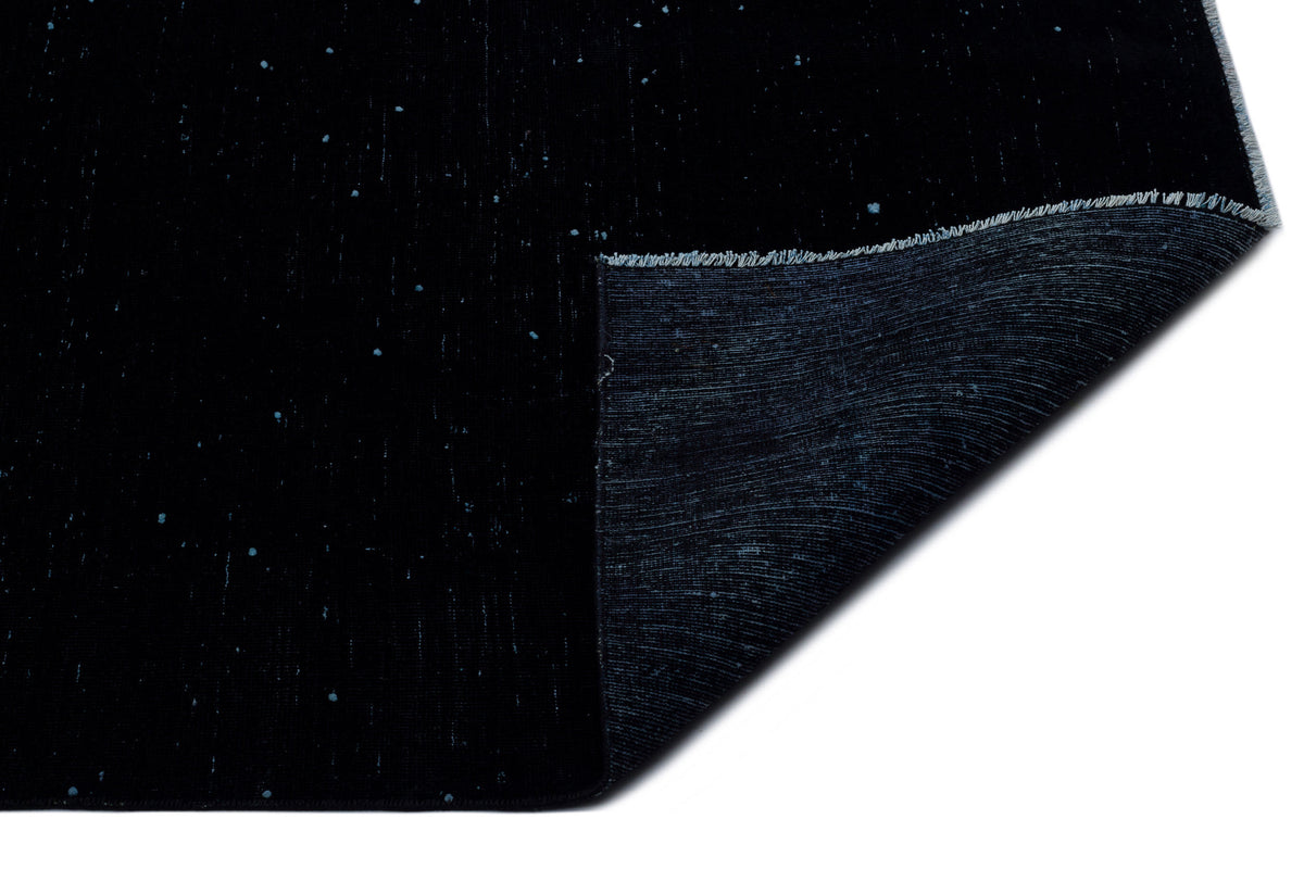 Black Over Dyed Vintage XLarge Rug 9&#39;7&#39;&#39; x 13&#39;9&#39;&#39; ft 291 x 418 cm