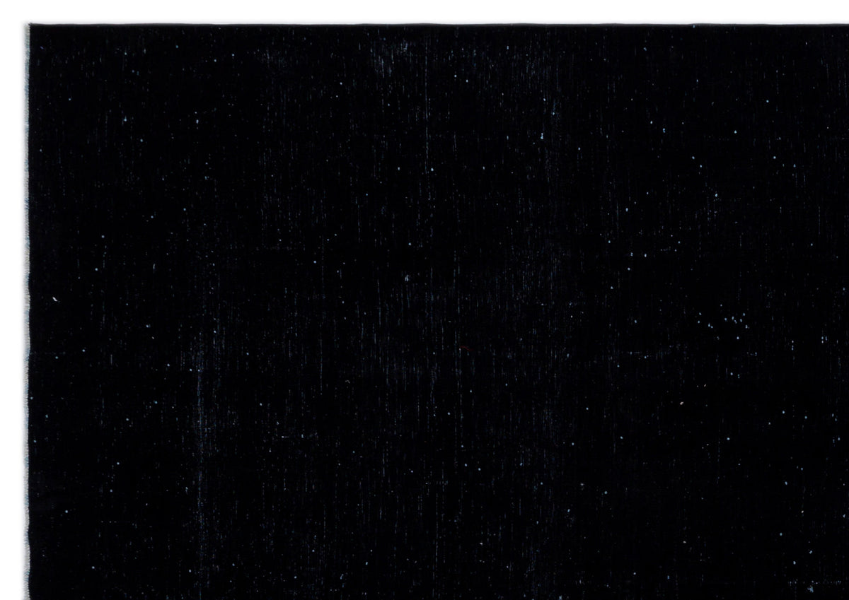 Black Over Dyed Vintage XLarge Rug 9&#39;7&#39;&#39; x 13&#39;9&#39;&#39; ft 291 x 418 cm