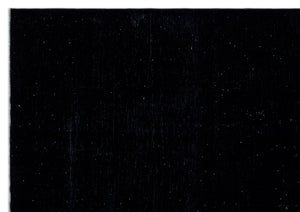 Black Over Dyed Vintage XLarge Rug 9'7'' x 13'9'' ft 291 x 418 cm