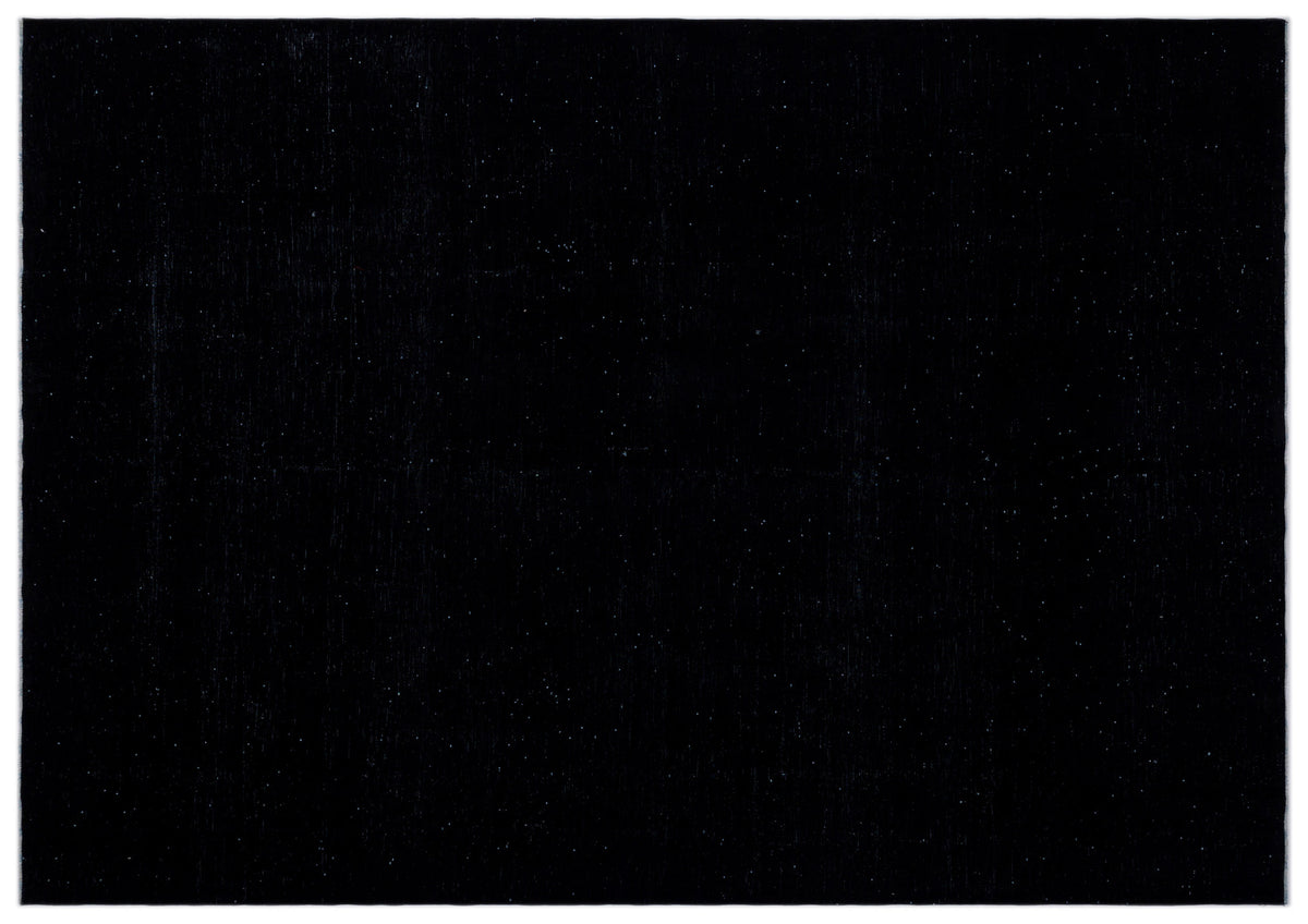 Black Over Dyed Vintage XLarge Rug 9&#39;7&#39;&#39; x 13&#39;9&#39;&#39; ft 291 x 418 cm