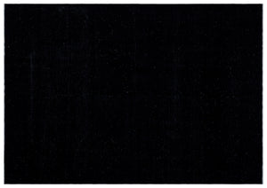 Black Over Dyed Vintage XLarge Rug 9'7'' x 13'9'' ft 291 x 418 cm