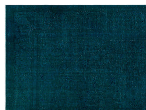 Turquoise  Over Dyed Vintage XLarge Rug 9'10'' x 13'2'' ft 300 x 402 cm