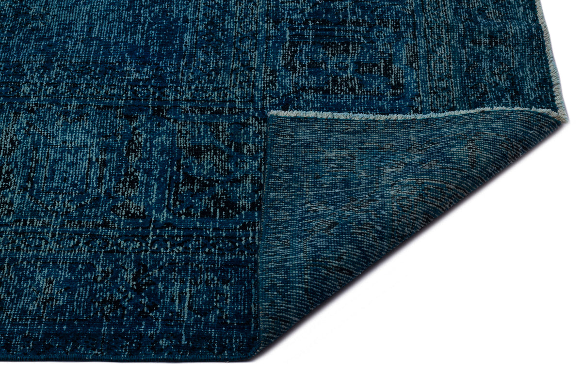 Turquoise  Over Dyed Vintage XLarge Rug 9&#39;10&#39;&#39; x 13&#39;7&#39;&#39; ft 300 x 414 cm