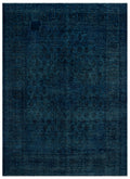 Turquoise  Over Dyed Vintage XLarge Rug 9'10'' x 13'7'' ft 300 x 414 cm