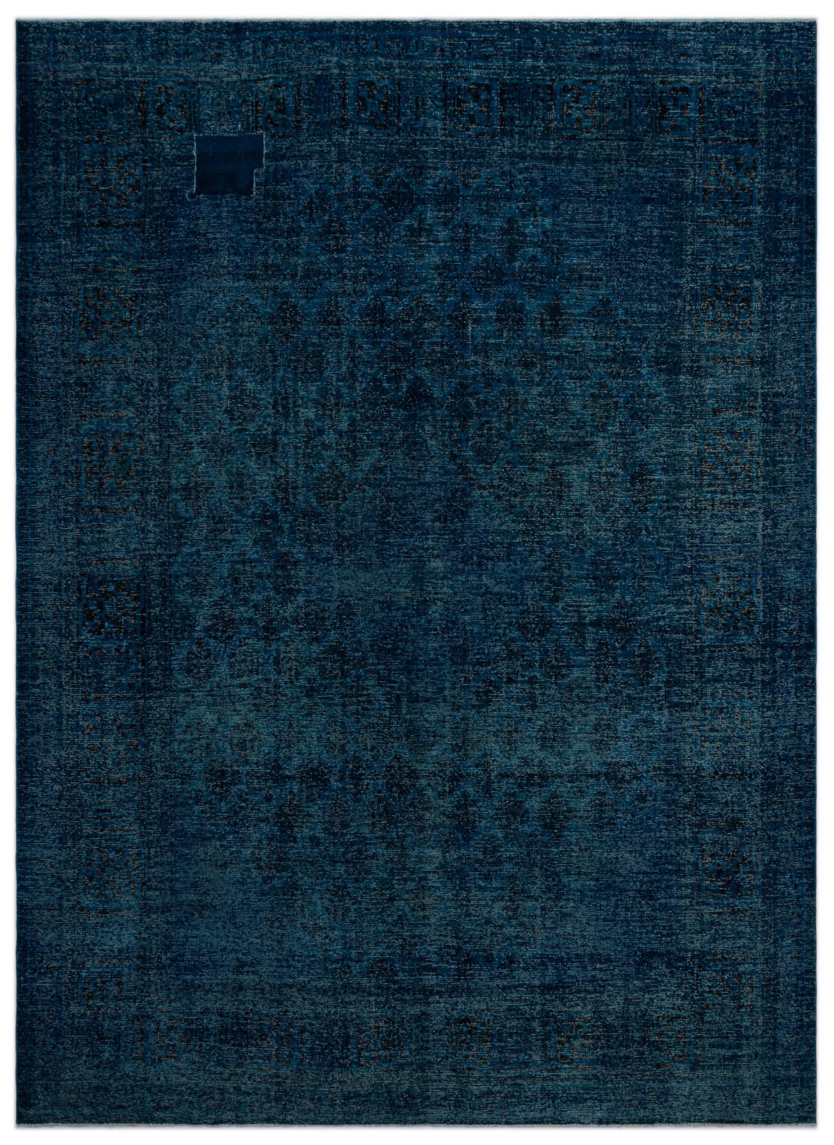 Turquoise  Over Dyed Vintage XLarge Rug 9&#39;10&#39;&#39; x 13&#39;7&#39;&#39; ft 300 x 414 cm