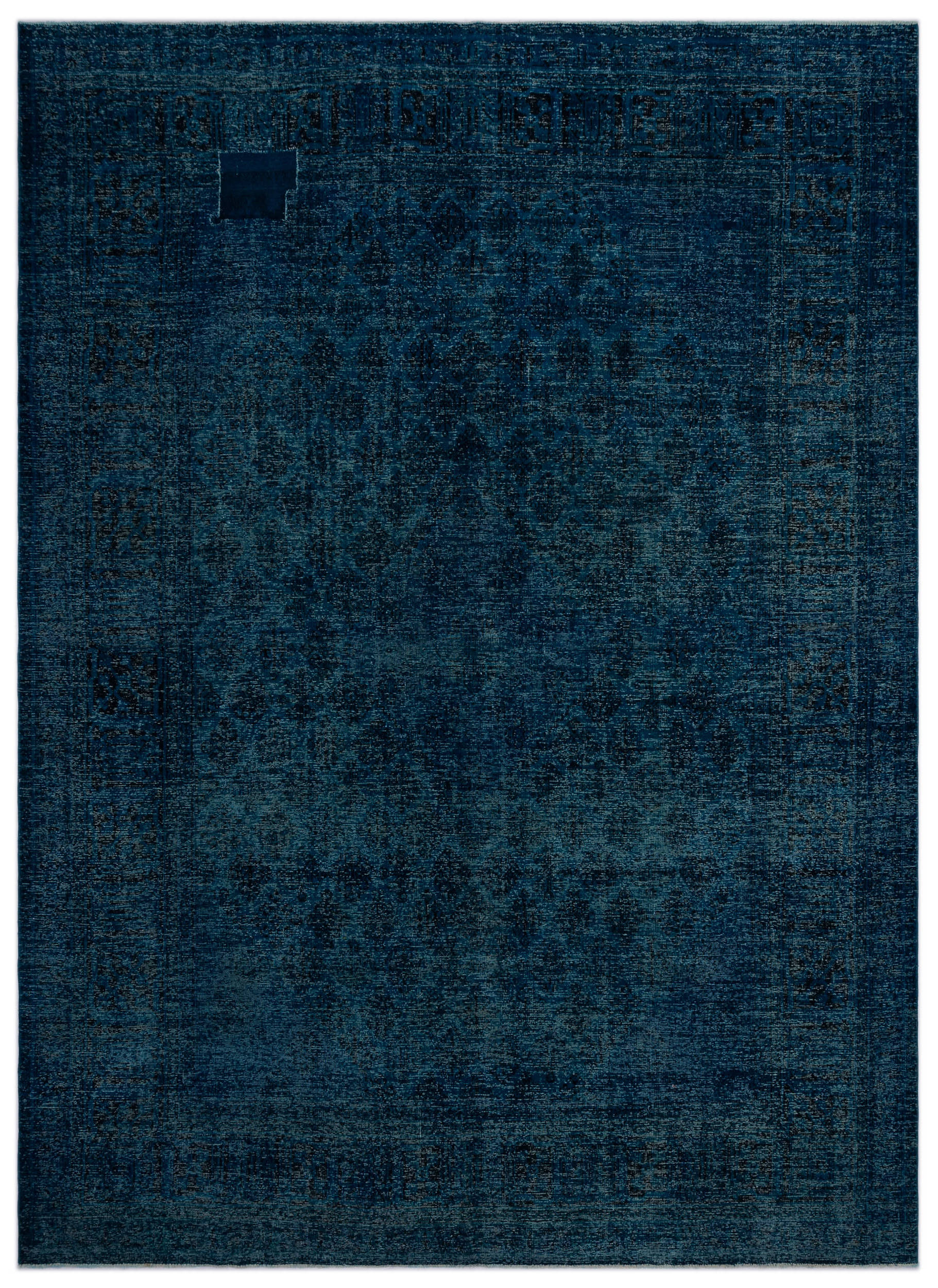 Turquoise  Over Dyed Vintage XLarge Rug 9'10'' x 13'7'' ft 300 x 414 cm