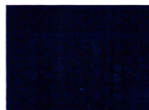 Blue Over Dyed Vintage XLarge Rug 9'0'' x 12'3'' ft 275 x 374 cm