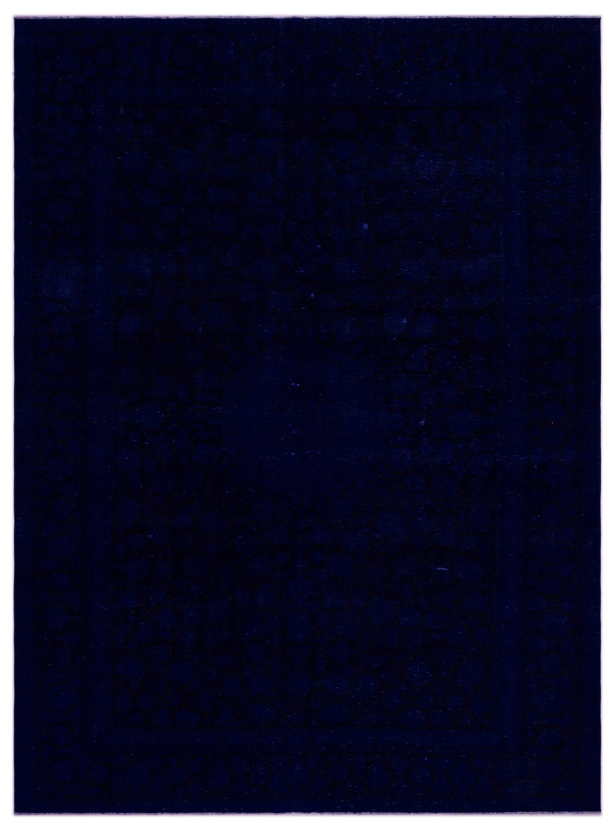 Blue Over Dyed Vintage XLarge Rug 9&#39;0&#39;&#39; x 12&#39;3&#39;&#39; ft 275 x 374 cm