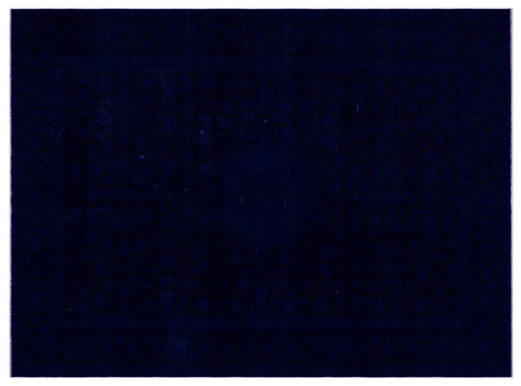 Blue Over Dyed Vintage XLarge Rug 9'0'' x 12'3'' ft 275 x 374 cm