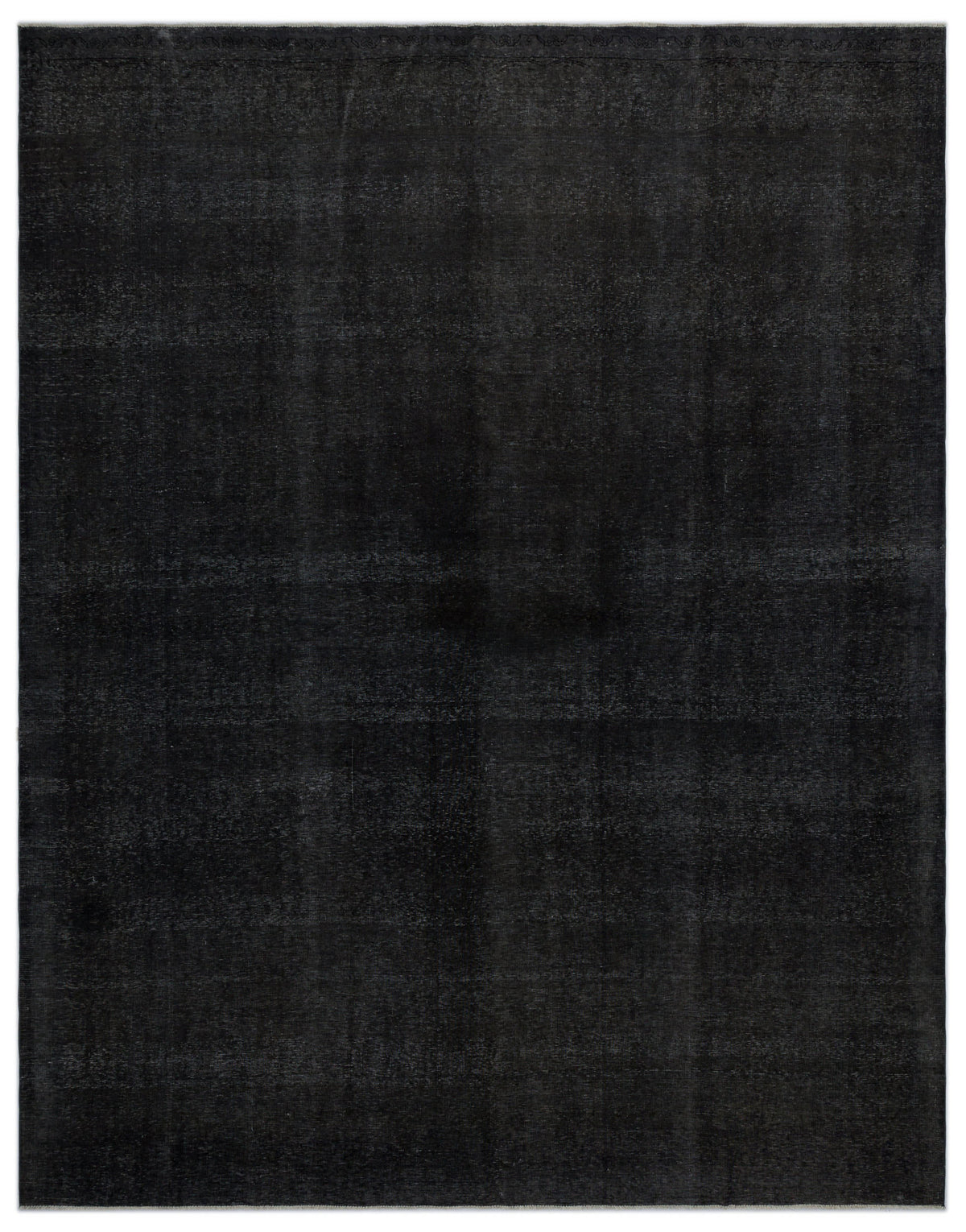 Black Over Dyed Vintage XLarge Rug 9&#39;11&#39;&#39; x 12&#39;6&#39;&#39; ft 303 x 382 cm